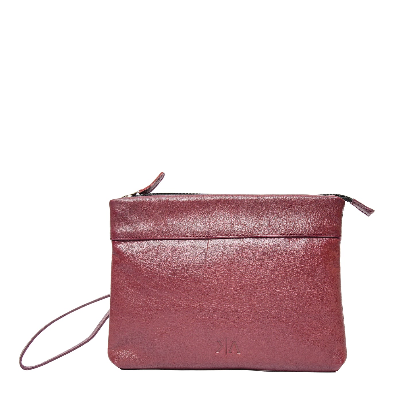 Handmade Leather Pouch Maroon